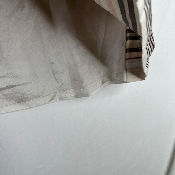 Ann Taylor Floral Print Pink and Cream Silk Blend Skirt size 6 - Picture 7 of 7